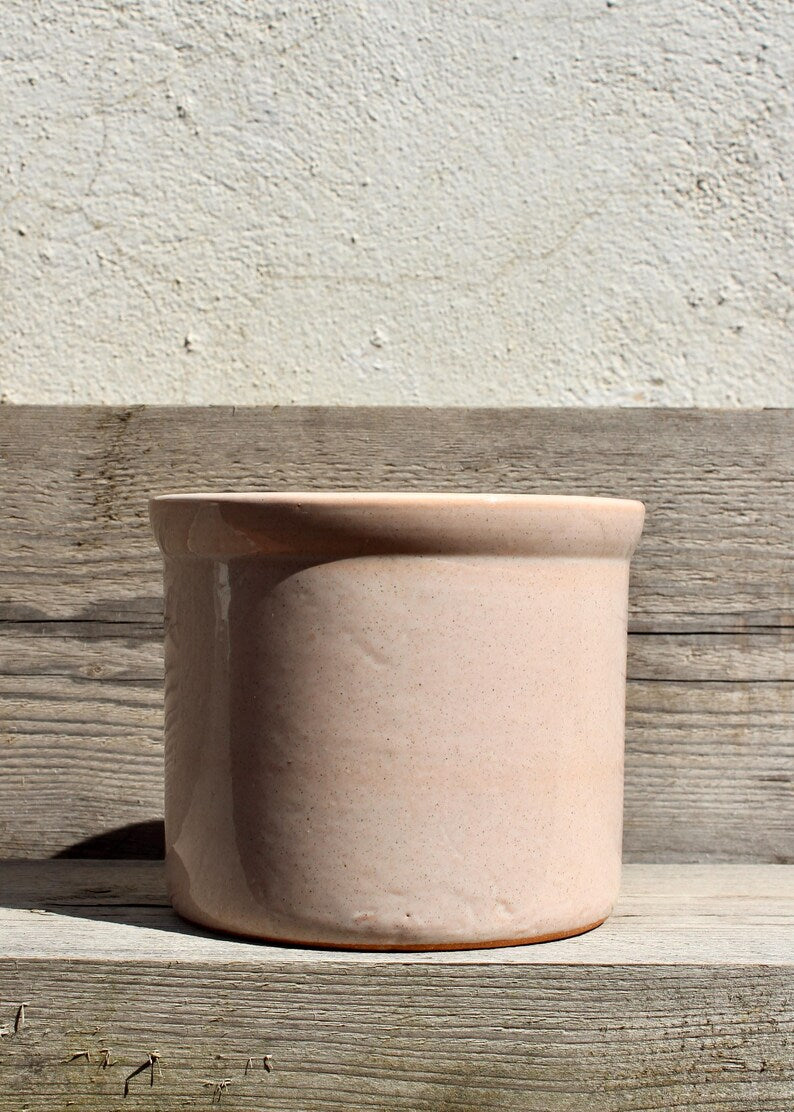 Pot de fleur en céramique vitré minimaliste, 13.5x11.3 cm