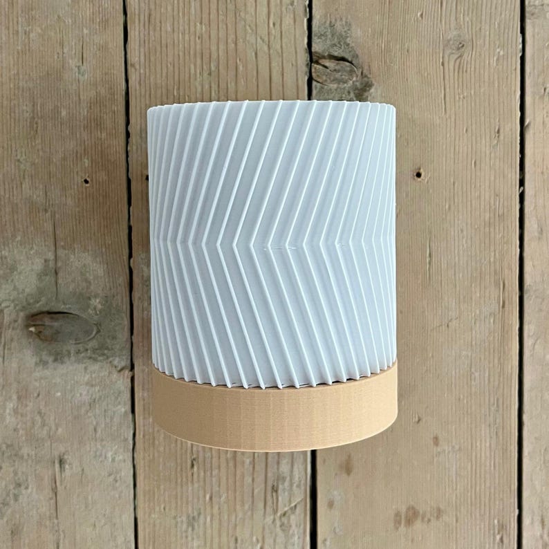 Jardinière murale moderne imprimée en 3D avec soucoupe, 120x90mm, en résine végétale, pour plantes succulentes