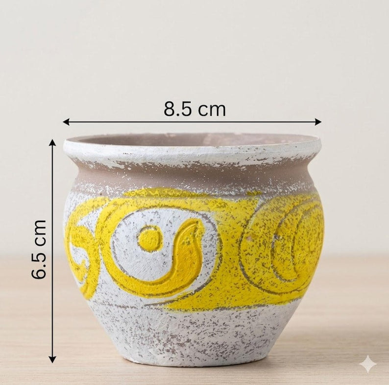 Pot de plantes succulentes en céramique avec drainage, petite jardinière pour cactus herbes décoration intérieure
