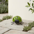 Décoration murale coccinelle en métal, figurine de jardin extérieur, ornement de clôture