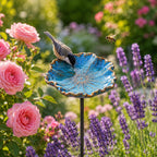 Abreuvoir pour abeilles en céramique avec piquet, décor de jardin pour oiseaux