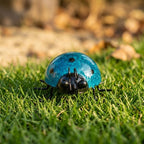 Décoration murale coccinelle en métal, figurine de jardin extérieur, ornement de clôture